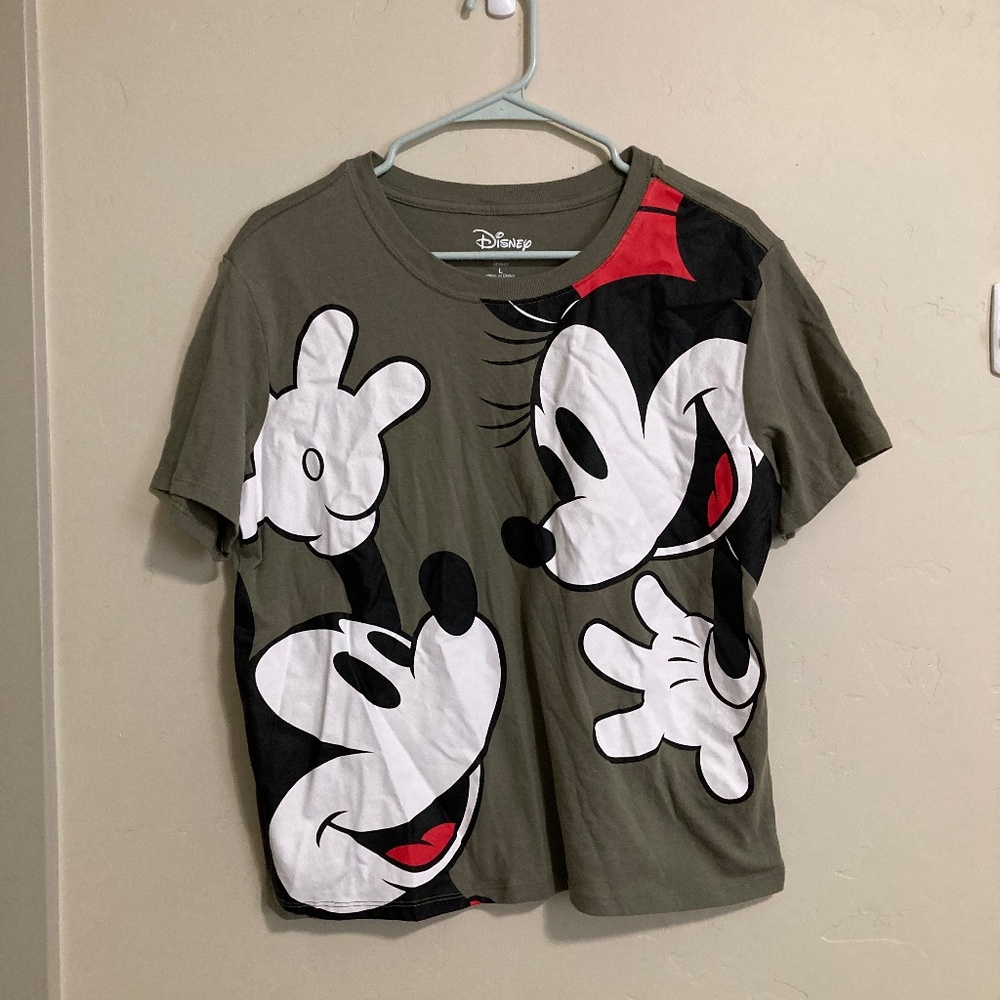 Disney Mickey & Minnie Mouse Green T-Shirt